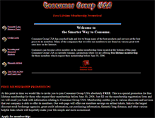 Tablet Screenshot of consumergroup.com